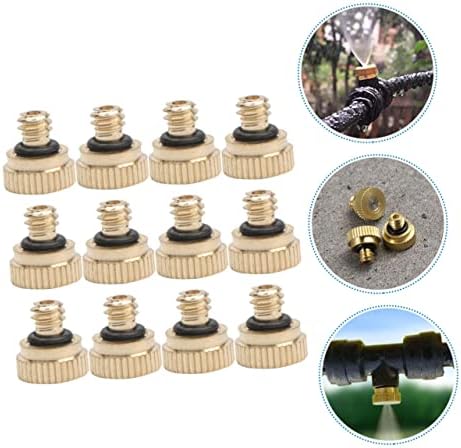 Kisangel 120pcs Low Pressure Brass Misting Nozzles for Outdoor Cooling Fine Atomizing Sprayers for Watering Landscaping and Greenhouse Irrigation - Image 7