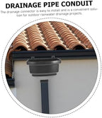 Curved PVC Rainwater Funnel Gutter Downspout Diverter for Homes - Image 3