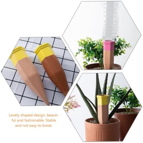 6pcs Clay Self Watering Spikes Drip Irrigation System for Plants and Flowerpots Stable Slow Release Watering Device for Outdoor and Patio Plants Random Color - Image 3