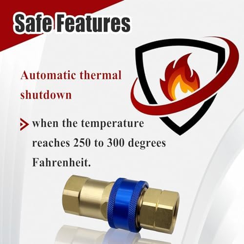 A75 Quick Disconnect Fitting, 3/4 Inch, Automatic Thermal Shutoff - Image 4