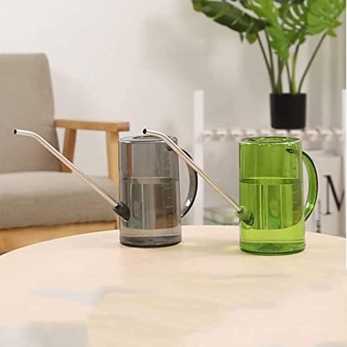 Watering Can Sprinkling Can Transparent Watering Stainless Steel Head Outdoor Garden Fashion Plastic Pot Garden Tool(B) - Image 5