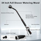 RESTMO 24 Inches Long Watering Wand for Garden Hose, Full Shower Spray Wand - Image 2