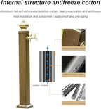 Outdoor Brass Garden Hose Holder - Freestanding Retro Faucet for Easy Car Washing and Watering, Stylish Vertical Water Column Design Height 85cm - Image 3
