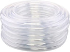 DERNORD PVC Tubing 5/8"ID X 13/16"OD Flexible Clear Vinyl Hose 50 Feet for Food Grade by DERNORD