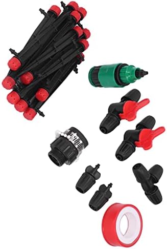 Micro Drip Irrigation Kit, Garden Misting Watering System with 8/12mm and 4/7mm Distribution Tubing Hose for Lawn, Vegetable Garden, Greenhouse, Patio Cooling - Image 7