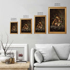 Gold Vintage Framed Mushroom Wall Art, Botanical Forest Still Life Print - Image 3