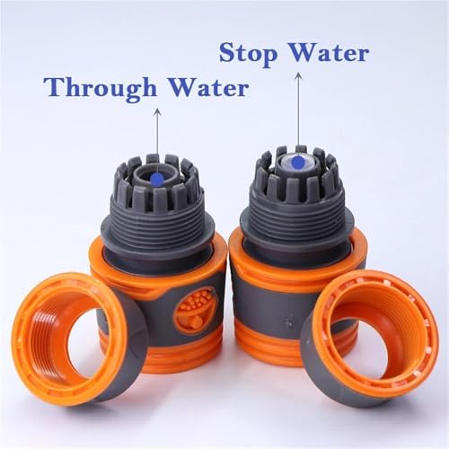 10Pcs Garden Hose Quick Connector with Stop Water Coupler for 1/2 3/4 Inch Hose Repair - Image 3