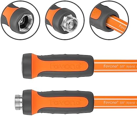 FEVONE Heavy Duty Garden Hose 35 ft, Hybrid Polymer Water Hose - Image 3