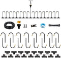 A ANLEOLIFE 50FT Drip Irrigation Kit for Patio, Potted Plants, 360° Bendable Copper Nozzles, Quick-Connect 1/4" Tubing for Container Gardens, Micro Drip with Adjustable Water Flow (Timer Not Included) by AAnleolife