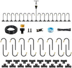 A ANLEOLIFE 50FT Drip Irrigation Kit for Patio, Potted Plants, 360° Bendable Copper Nozzles, Quick-Connect 1/4" Tubing for Container Gardens, Micro Drip with Adjustable Water Flow (Timer Not Included) by AAnleolife