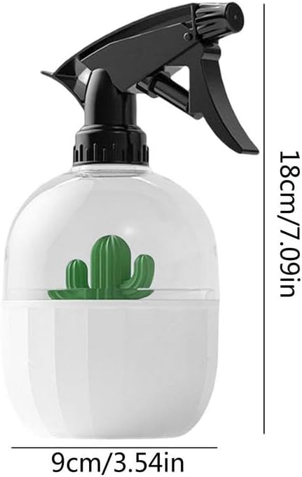 Watering Can Cactus Gardening Spray Bottle, 500ml Watering Can for Indoor Plants, Reusable Pressure Spray Bottle For Spraying Plants Watering Home Garden Watering Cans Indoor Watering Can (Color : Wh - Image 2