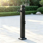 Outdoor Faucet Water Column - Freestanding Hose Holder with Tap, Durable Garden Watering Solution, Easy Installation for Garden, Patio, Yard Use by Unknown