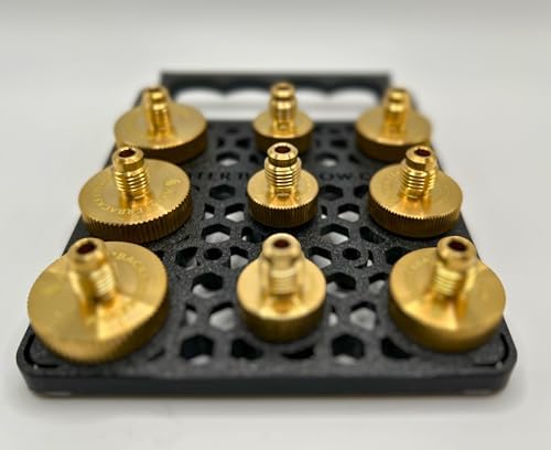 Arbiter Backflow Quick Connect Test Fittings (Brass, Complete Set of 9 Fittings in a Holder) - Image 4