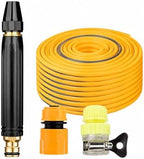 Heavy Duty Metal High Pressure Hose Nozzle, Adjustable Modes Quick Connect Water Spray Gun for Car Wash Garden Outdoor Cleaning Pet cleaning (40 meters, Water gun head + metal connector + hose) by Unknown