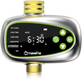 Sprinkler Controller with Soil Moisture Sensor: 1 Zone Water Timer for Garden Hose, Rain Delay & Brass Inlet Programmable Hose Timer, Automatic Drip Irrigation System for Yard Lawn Greenhouse by Unknown