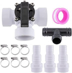 3 Way Diverter Water Valve Abplag1 1/2" Female Universal Combo Hose Adapter with Hose Clamps for Garden Pool Diverter to 1.25" or 1.5" Diameter Hose 3 Way Valve. by AbplagSmartMakesLifeEasier