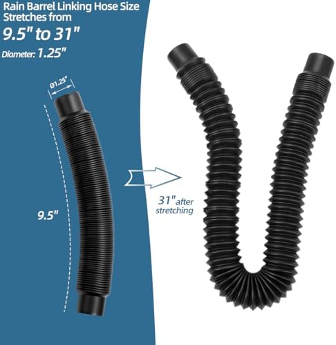 Rain Barrel Diverter Kit for 2x3" Downspout - Rain Water Diverter Connector System Fits Rectangular Downspouts, Converts Plastics Barrel into Rain Barrel (Pack of 2) - Image 7
