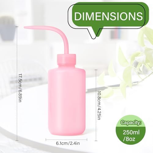 XXXFLOWER Wall Hanging Propagation Station with Wooden Stand 5 Bulb Vase 3 Tiers Planters+ 2Pcs Watering Can,Small Squeeze Bottles for Liquids,Succulent Watering Bottle with Bend Mouth,250 ML - Image 7