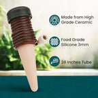 Blumat Classic Self-Watering Stakes - Prevents Overwatering and Underwatering for Healthy Growth While You are Away - Ideal for Indoor Plant Watering, 14 Pack, w/o Adapter - Image 4