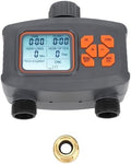 2 Zone Sprinkler Timer, 2 Outlet Hose Watering Timer with Rain Sensor Automatic Irrigation Controller with G3/4 Male to G1/2 Female Adapter for Lawn Garden Courtyard by Pissente