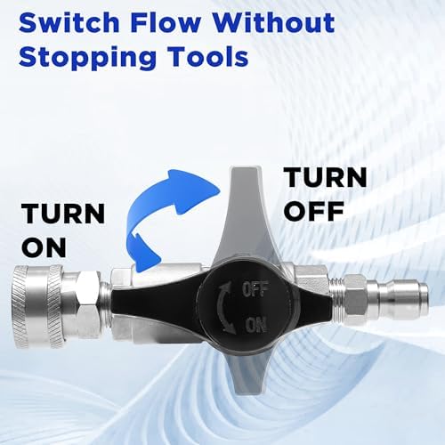 PWACCS Ball Valve Pressure Washer, 3/8" Quick Connect Shut Off Valve - Image 4
