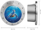 Stainless Steel Timer Turtle in Blue Water Printed Kitchen Timers for Cooking Mechanical Kitchen Timer Multi-Functional Timer for Home Baking Cooking - Image 2