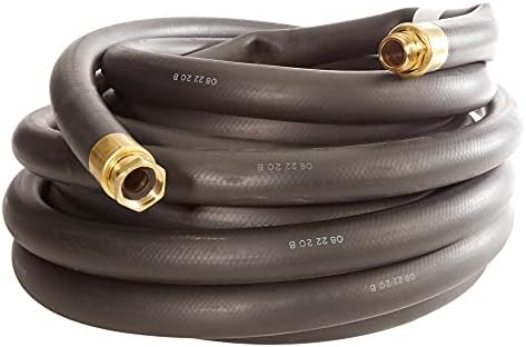 3/4" x 50' Garden Hose - Heavy-Duty Contractors Rubber Garden Hose - Made in the USA by FireHoseDirect