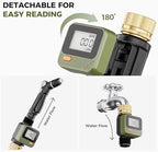 Diivoo Brass Sprinkler Timer 2 Zone & Diivoo Water Flow Meter with 180° Removable Panel Bundle - Image 6