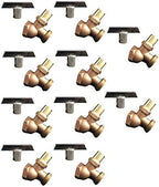 EZ-FLUID 3/4"FIP X 3/4" MHT Brass No-Kink Hose Bib w/Loose Key, Heavy Duty Outdoor Garden Hoses Spigot Shut Off Valve (10 Packs) by EZ-FLUIDPlumbingProducts