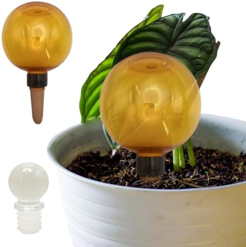 Automatic Plant Watering Globes 500ML Top Fill Drip Irrigation (Orange 1pc) - Image 2