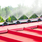 Drip Irrigation Kit 4 Spray Brass Nozzles, PE Tubing Sprinkler Systems, Garden Sprinklers for Greenhouse Livestock Waterparke(90m/295ft) by Unknown