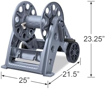 Liberty Basics 514-G Two Wheel Resin Hose Cart, Gray - Image 5