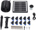 Solar Automatic Drip Irrigation Kit, Solar Powered Watering Device with 12 Timing Modes and Anti Siphon Valve, Supports 10 Pots for Indoor Outdoor Garden Balcony Use by Unknown