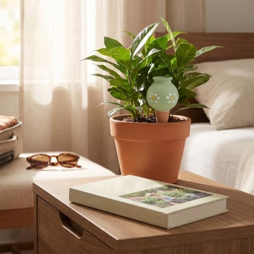 INOOMP 4pcs Terracotta Jar Shape Automatic Watering Spikes for Plants and Houseplants with Slow Release Hydration and Extended Watering Duration, for Garden and Small Potted Plant - Image 7
