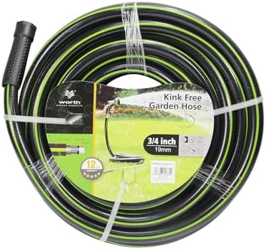 Worth 3/4 in. x 100 ft Heavy Duty PVC Garden Hose, Male to Female Fittings by WORTH