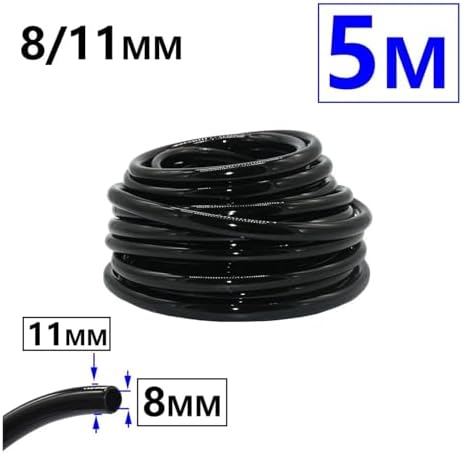 Garden supplies 4/7mm 8/11mm 9/12mm Hose Garden Watering 1/4 3/8" Flexible PVC Hose Micro Drip Irrigation Tubing Lawn Plants Greenhouse Pipe Garden hose(8I11 x 5m) - Image 2