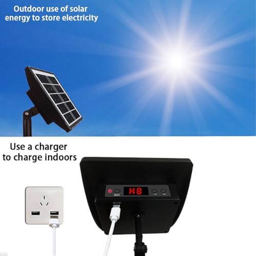 Solar Spray Irrigation System Kit, Solar Powered Timer Mode, IP67 Water Proof Automatic Self Watering System with 10m / 5m Hose Length for Greenhouse, Garden, Lawn - Image 2
