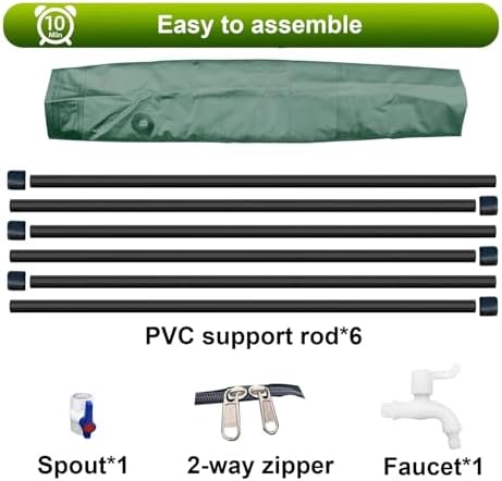 Foldable Water Storage Barrel Rainwater Collection Barrel with Spigot for Garden Water Catcher, Camping Emergency Water Storage Bladder(1000L) - Image 2
