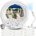 CARPATHEN Misters for Outside Patio with Flexible Rod Nozzles, 75 ft, White by Carpathen-ExpertIrrigationsforNourishingGardens