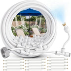 CARPATHEN Misters for Outside Patio with Flexible Rod Nozzles, 75 ft, White by Carpathen-ExpertIrrigationsforNourishingGardens