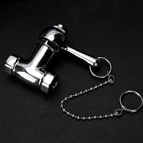 Self-Closing Heavy Duty Shower Valve with Pull Chain, Chrome - Image 3