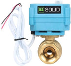 U.S. Solid Motorized Ball Valve - IP67 3/4inch Brass Ball Valve 9-24V with Waterproof Cover, Full Port, 2 Wire Auto Return, Manual Function, NPT, Normally Open - Image 3