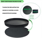 Yukfona Ceramic Plant Saucer Tray 1 Pcs 10 Inch Black, 10.83" OD x10.24 ID x1.1 Deep| Fits Flower pots Bottom≤ 10.24", Heavy Duty Glazed Round Planter Drip with Catch Basin for Indoor Outdoor Plants - Image 2
