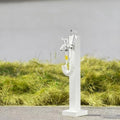 Stainless Steel Garden Hose Holder with Double Faucet - Antifreeze Freestanding Design for Patio & Backyard - Durable Vertical Square Shape (White E, Low-Cut) by Unknown