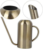 Eujgoov Watering Can Stainless Steel Watering Pot 1.5L Long Spout Gold by Eujgoov