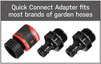 Eden Heavy Duty Oscillating Sprinkler and 7-Pattern Thumb Control Nozzle Bundle W/Quick Connect Starter Sets - Image 7