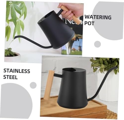 Watering Pot and Wood Handle with Long Spout Vintage Stainless Steel - Image 7