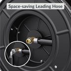 Giraffe Tools Pressure Washer Hose Reel 60ft, Power Washer Hose Reel, Pressure Washer Retractable Hose Reel, Heavy Duty, Wall/Floor Mounted, 4000 PSI, Dark Silver - Image 5