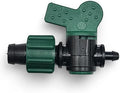 USA Made Premium Drip Tape 5/8" Tubing x 1/4" Barb Adapter Irrigation Connector Fitting With Shut Off Valve (10) by OneStopOutdoor