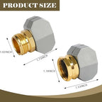 Garden Hose Repair Kit 5/8 and 3/4 Inch – Aluminum Hose Connectors with Zinc Clamps,Hose Mender and Fittings for Outdoor Taps,Sprinklers,Nozzles,and Water Connections Garden Essentials - Image 2